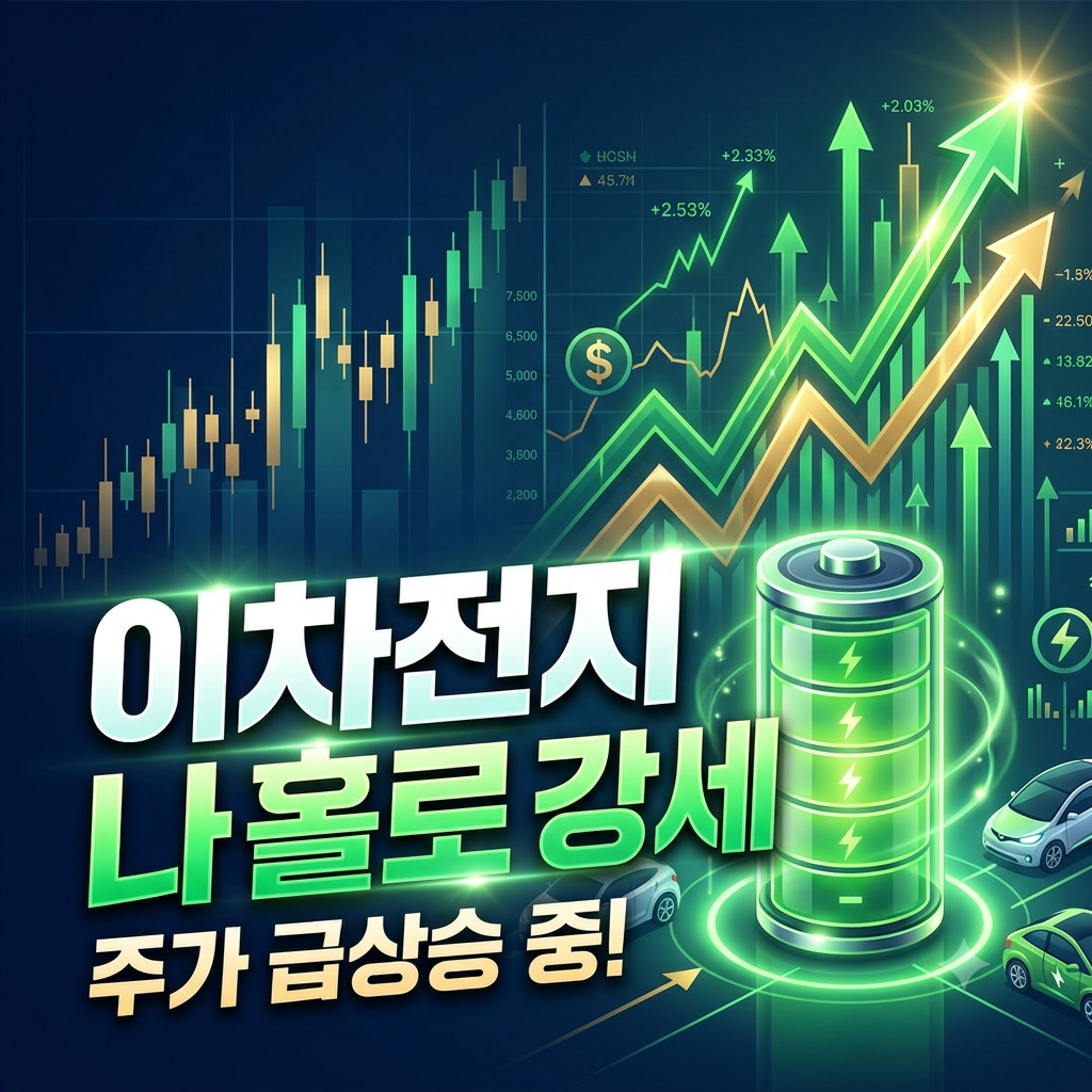 이차전지 나홀로 강세 코스피 상승